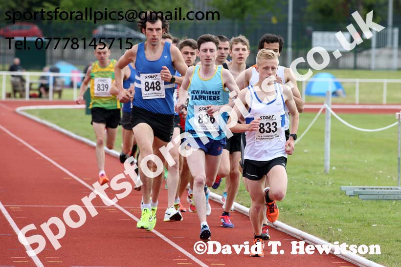 Senior and under-20s mens 5000 metres, North Eastern Track and Fields Champs., Middlesbrough. Photo: David T. Hewitson/Sports for All Pics